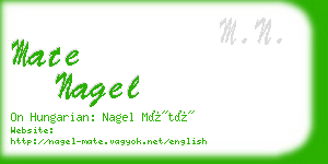 mate nagel business card